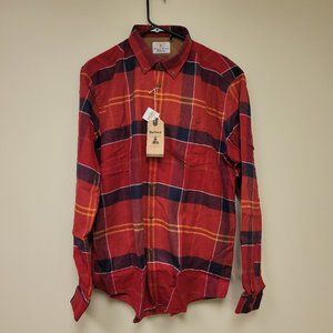 Barbour Men's Johnny Tartan Shirt, Cardinal
